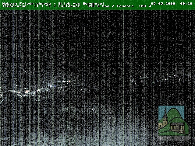 Archived image Webcam Friedrichroda (Thuringian Forest)