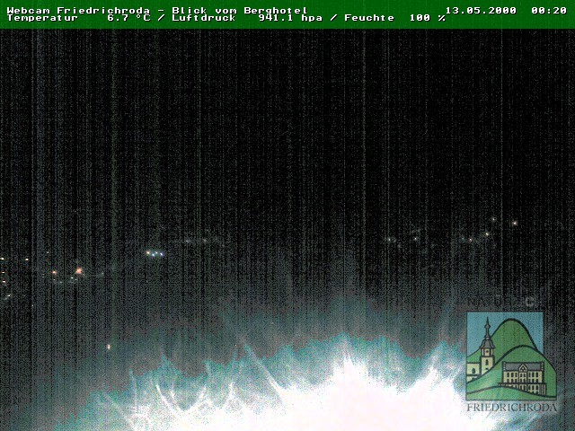 Archiv Foto Webcam Friedrichroda, Thüringer Wald