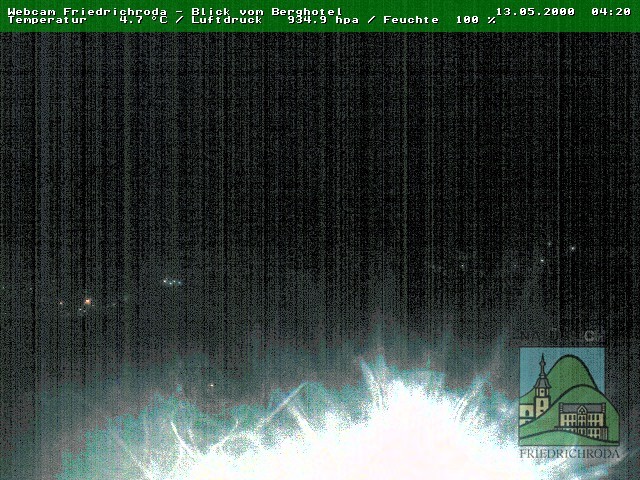 Archiv Foto Webcam Friedrichroda, Thüringer Wald