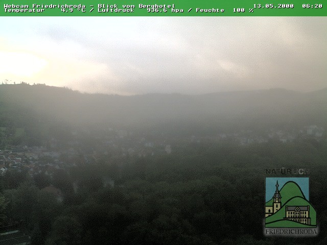 Archiv Foto Webcam Friedrichroda, Thüringer Wald