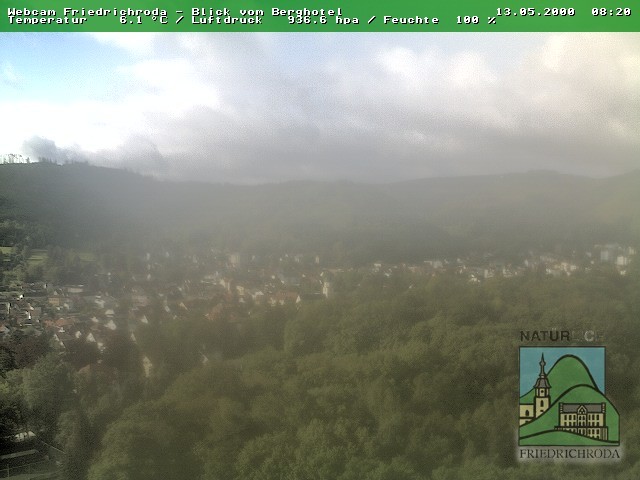 Archiv Foto Webcam Friedrichroda, Thüringer Wald