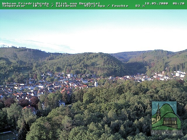 Archiv Foto Webcam Friedrichroda, Thüringer Wald