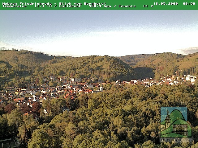 Archiv Foto Webcam Friedrichroda, Thüringer Wald