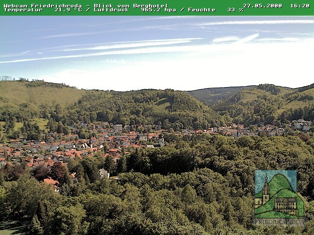 Archived image Webcam Friedrichroda (Thuringian Forest)