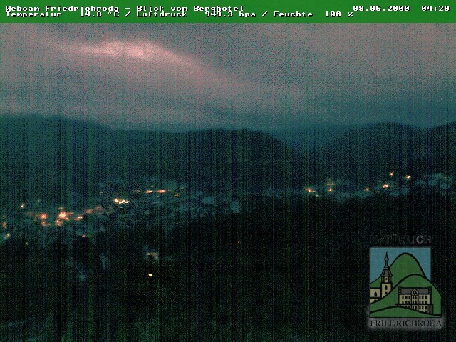 Archiv Foto Webcam Friedrichroda, Thüringer Wald