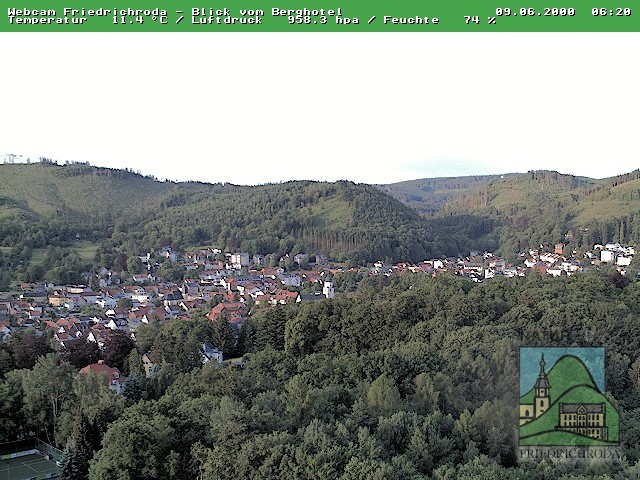 Archiv Foto Webcam Friedrichroda, Thüringer Wald