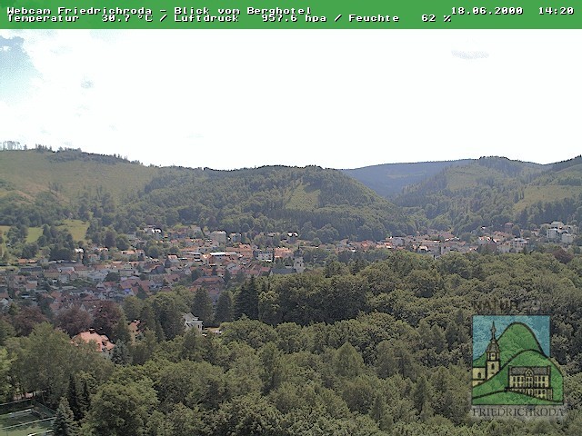 Archiv Foto Webcam Friedrichroda, Thüringer Wald