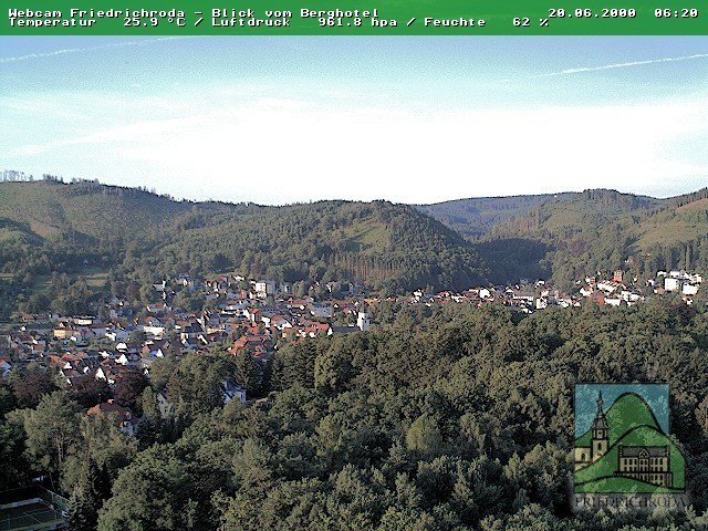 Archiv Foto Webcam Friedrichroda, Thüringer Wald
