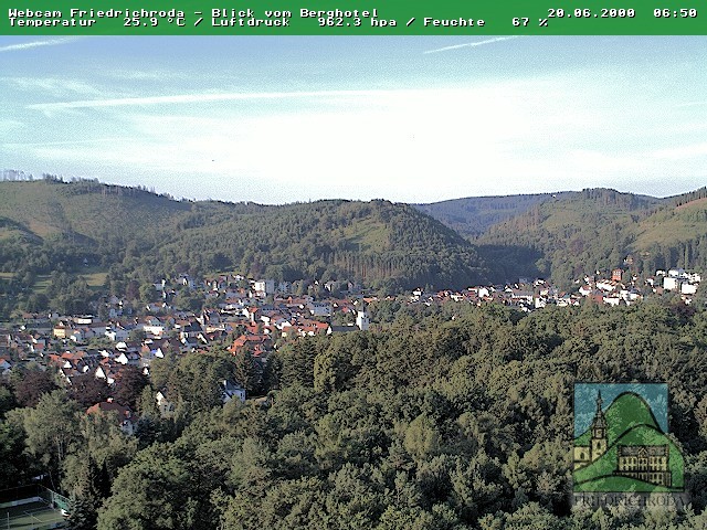 Archiv Foto Webcam Friedrichroda, Thüringer Wald