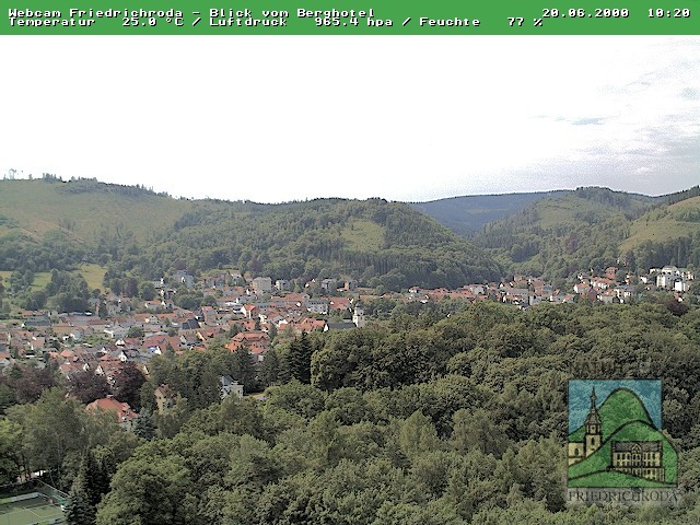 Archiv Foto Webcam Friedrichroda, Thüringer Wald
