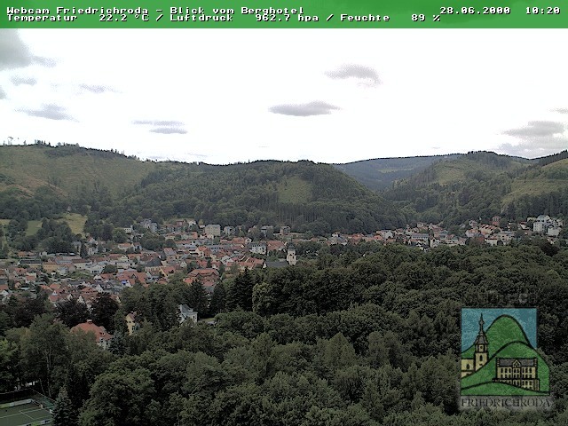 Archiv Foto Webcam Friedrichroda, Thüringer Wald