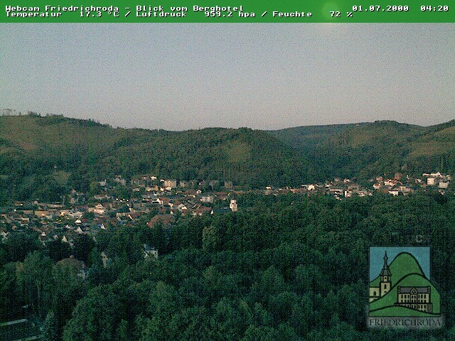 Archiv Foto Webcam Friedrichroda, Thüringer Wald