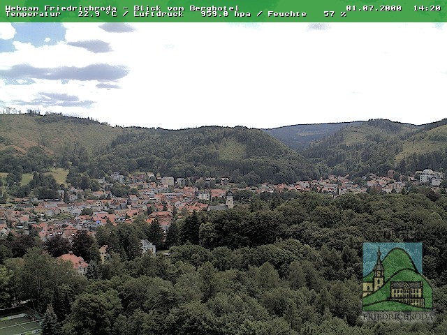 Archiv Foto Webcam Friedrichroda, Thüringer Wald