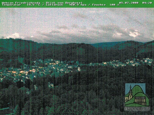 Archived image Webcam Friedrichroda (Thuringian Forest)