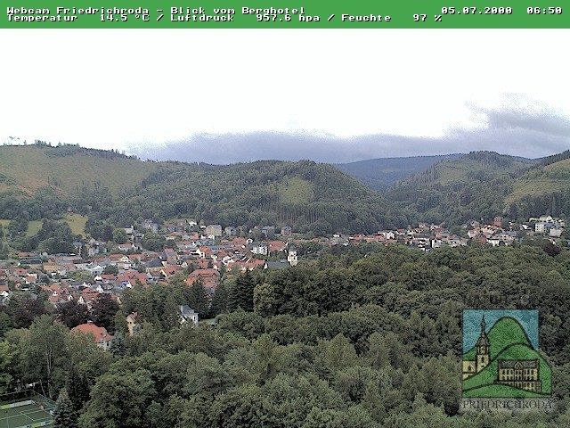 Archived image Webcam Friedrichroda (Thuringian Forest)
