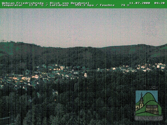 Archived image Webcam Friedrichroda (Thuringian Forest)