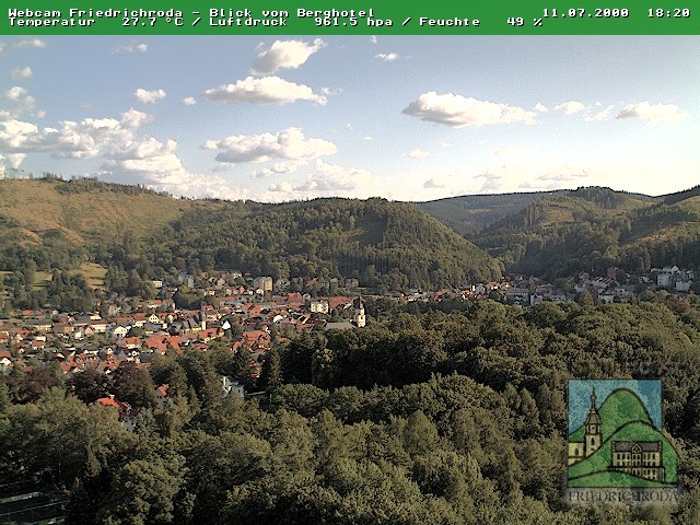 Archived image Webcam Friedrichroda (Thuringian Forest)