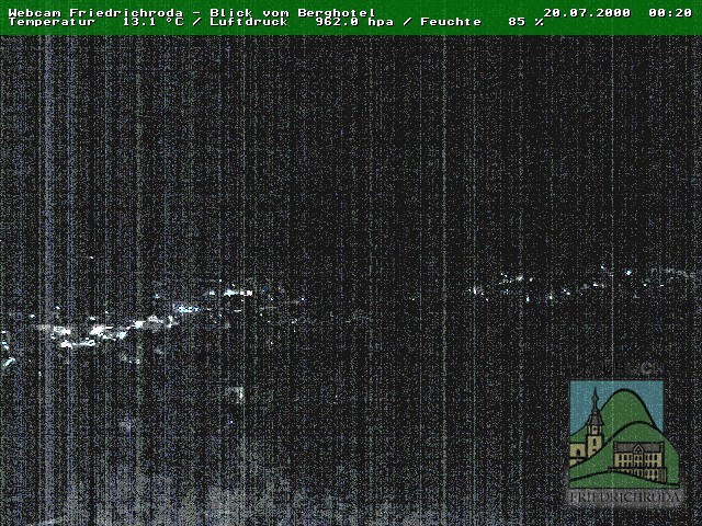 Archiv Foto Webcam Friedrichroda, Thüringer Wald
