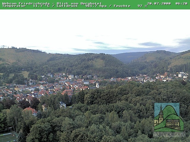 Archiv Foto Webcam Friedrichroda, Thüringer Wald