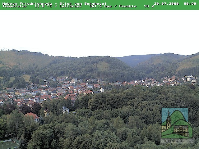 Archiv Foto Webcam Friedrichroda, Thüringer Wald