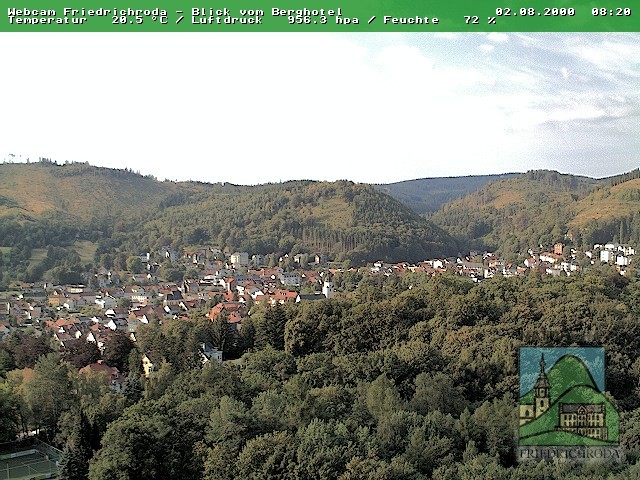 Archiv Foto Webcam Friedrichroda, Thüringer Wald