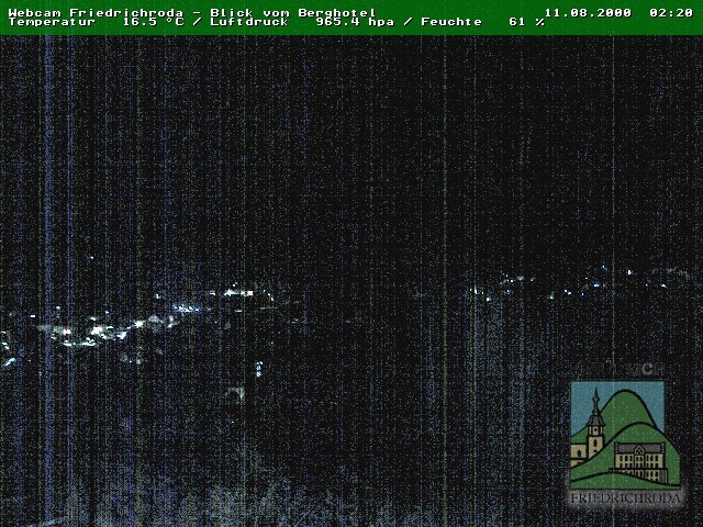 Archiv Foto Webcam Friedrichroda, Thüringer Wald