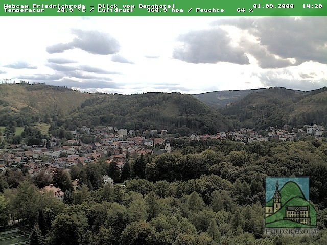 Archiv Foto Webcam Friedrichroda, Thüringer Wald