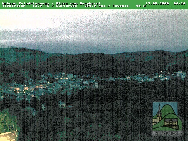 Archiv Foto Webcam Friedrichroda, Thüringer Wald