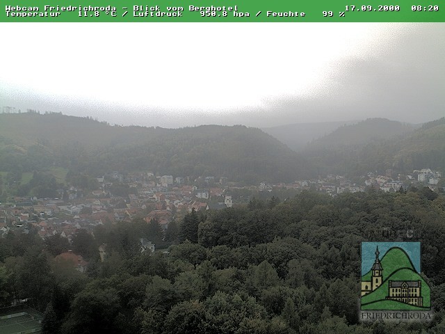 Archiv Foto Webcam Friedrichroda, Thüringer Wald