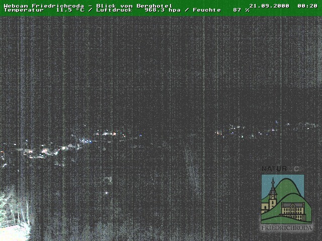 Archiv Foto Webcam Friedrichroda, Thüringer Wald