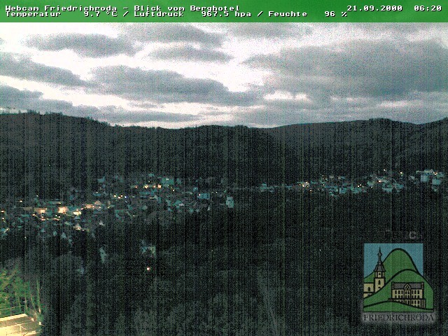 Archiv Foto Webcam Friedrichroda, Thüringer Wald