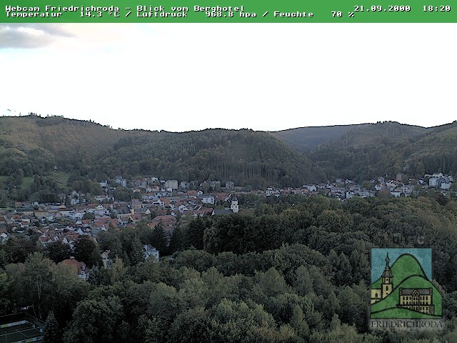 Archiv Foto Webcam Friedrichroda, Thüringer Wald