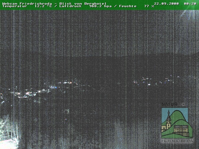 Archiv Foto Webcam Friedrichroda, Thüringer Wald
