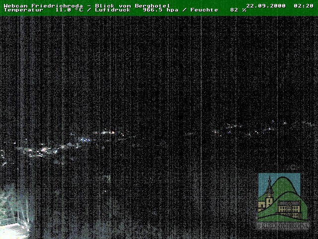 Archiv Foto Webcam Friedrichroda, Thüringer Wald