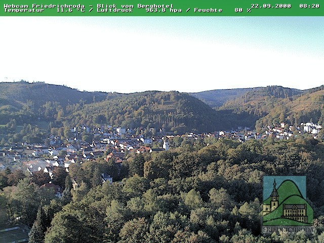 Archiv Foto Webcam Friedrichroda, Thüringer Wald