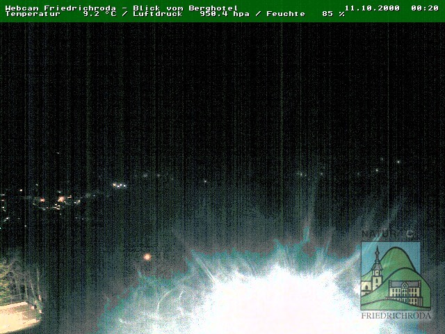 Archiv Foto Webcam Friedrichroda, Thüringer Wald