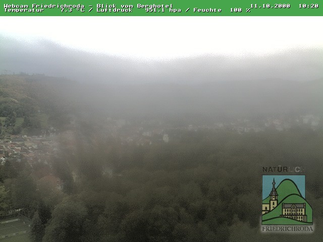 Archiv Foto Webcam Friedrichroda, Thüringer Wald