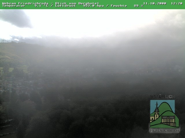 Archiv Foto Webcam Friedrichroda, Thüringer Wald
