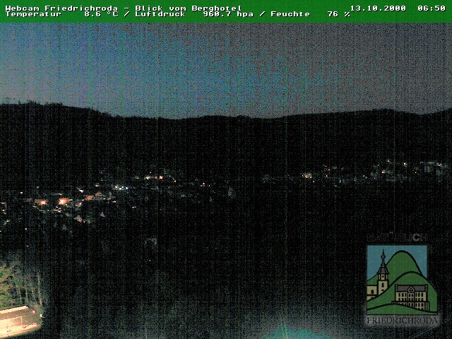 Archiv Foto Webcam Friedrichroda, Thüringer Wald