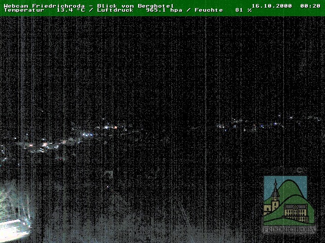 Archiv Foto Webcam Friedrichroda, Thüringer Wald