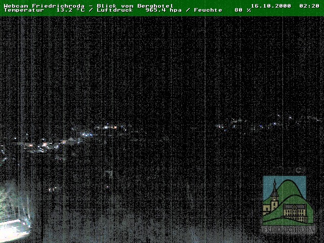 Archiv Foto Webcam Friedrichroda, Thüringer Wald