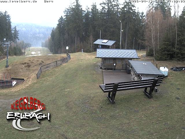 Archived image Webcam Upper station of Erlbach-Kegelberg