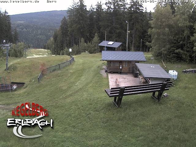 Archived image Webcam Upper station of Erlbach-Kegelberg
