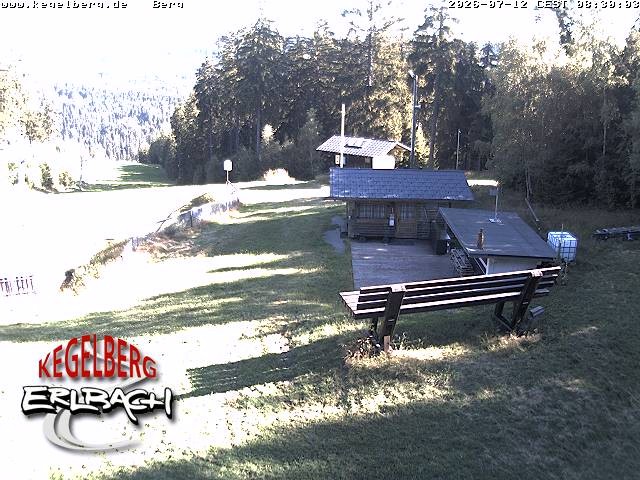 Archived image Webcam Upper station of Erlbach-Kegelberg