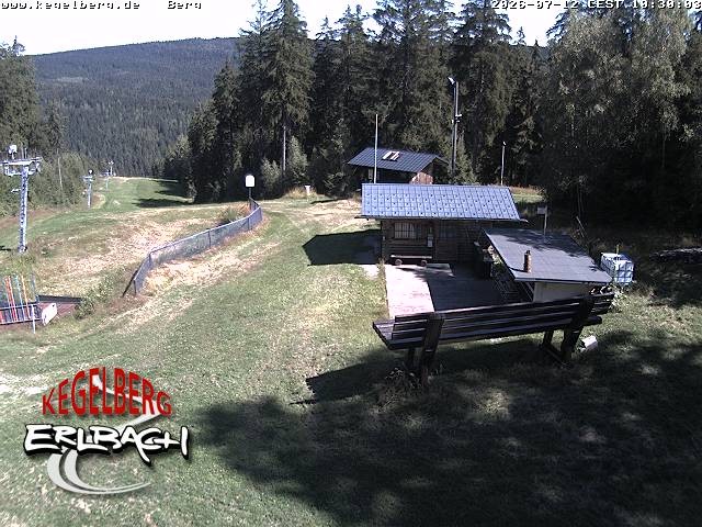 Archived image Webcam Upper station of Erlbach-Kegelberg
