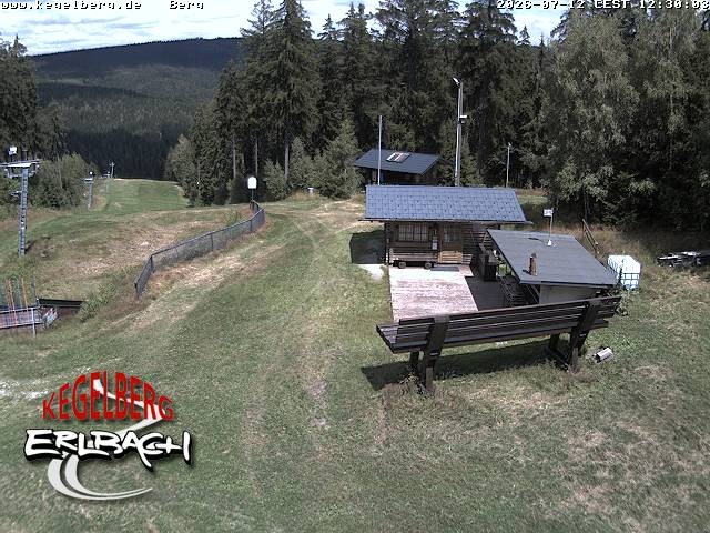 Archived image Webcam Upper station of Erlbach-Kegelberg