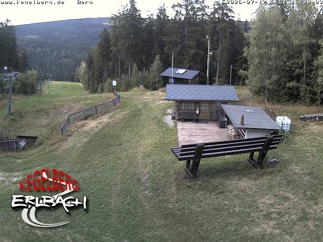 Archived image Webcam Upper station of Erlbach-Kegelberg