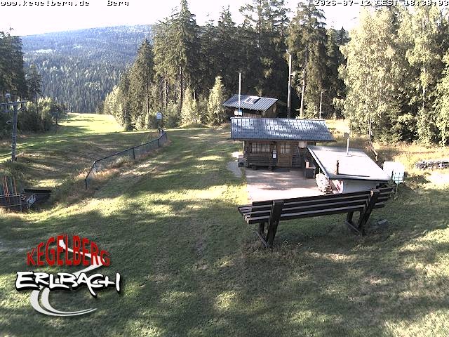 Archived image Webcam Upper station of Erlbach-Kegelberg