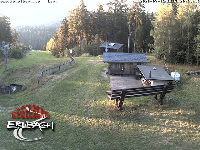 Archived image Webcam Upper station of Erlbach-Kegelberg