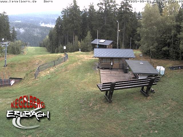 Archived image Webcam Upper station of Erlbach-Kegelberg